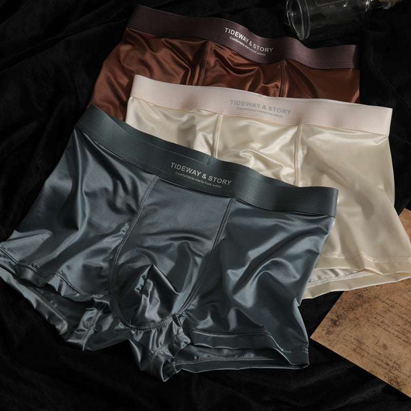 Pack of Ice Silk Men's Boxers -TZN